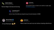 Screenshot of fans' reactions on Twitter.